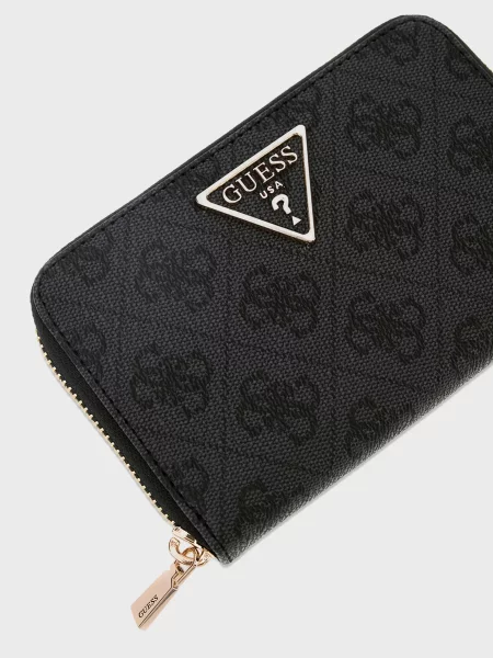 Кошелек Guess с принтом серый