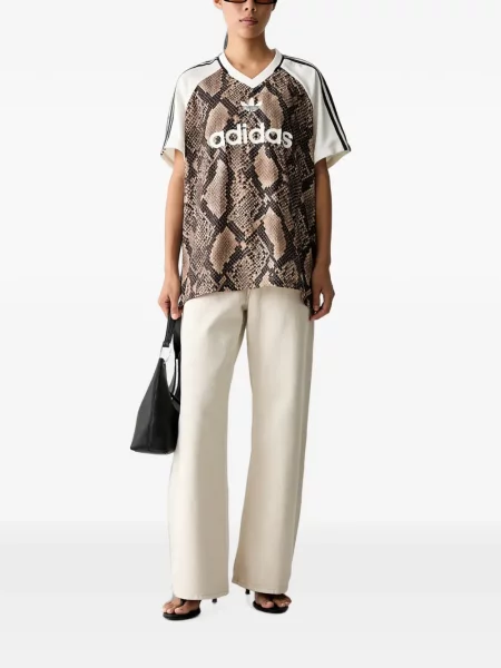 Hanorac Adidas cu broderie cu dungi alergare roz