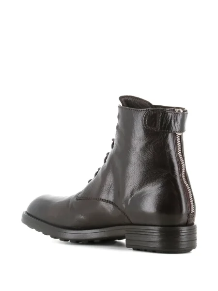 Botine Officine Creative cu șireturi din dantelă maro