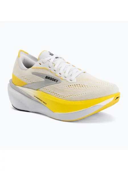 Încălțăminte de alergare pentru femei Brooks Hyperion Max 4 white/cyber yellow/black alb