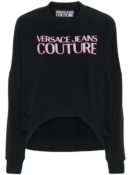 Hanorac Versace Jeans Couture cu imagine negru