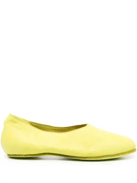 Pantofi loafer Guidi din piele slip-on verde