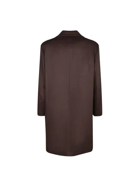 Długi płaszcz Lardini z kaszmiru elegancki brązowy