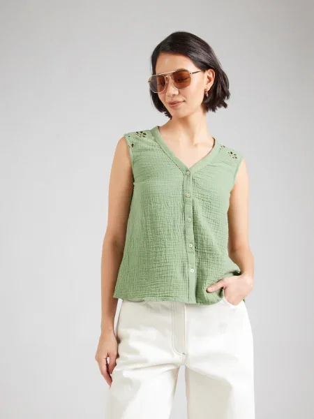 VERO MODA Bluză VMNATALI pastel verde