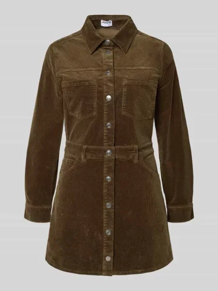 Sukienka mini z imitacji sztruksu z na piersi Jake*s Casual