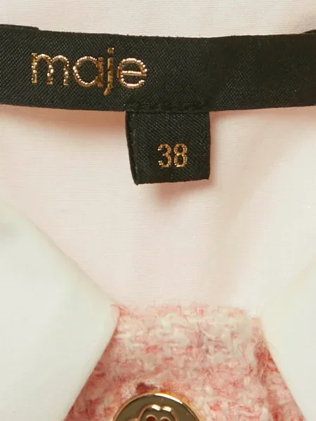 Rochie mini Maje din tweed de costum roz