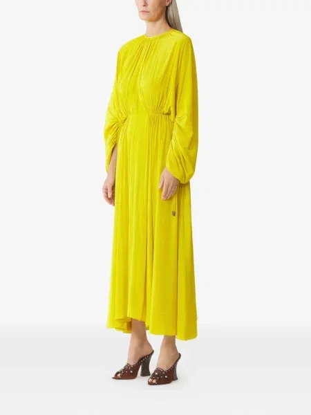 Rochie midi Lanvin până la genunchi de costum galben