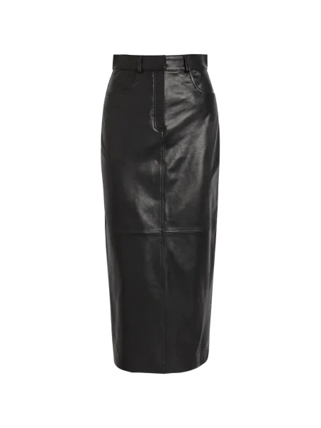 Spódnica midi Nour Hammour do kolan czarna