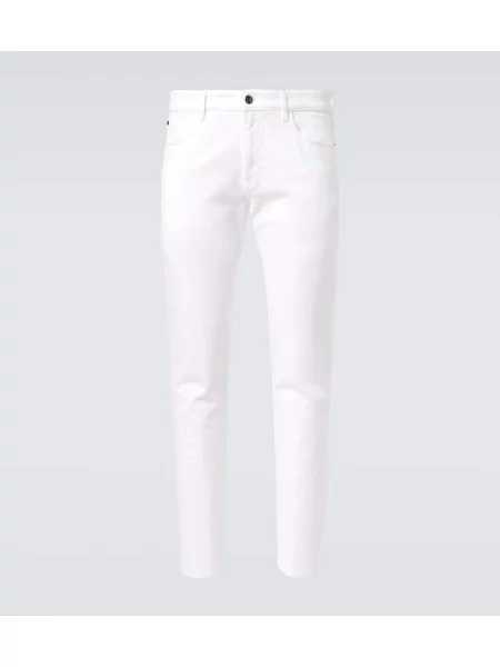 Дънки straight leg Loro Piana бяло