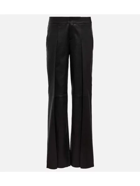 Pantaloni Stouls din piele negru