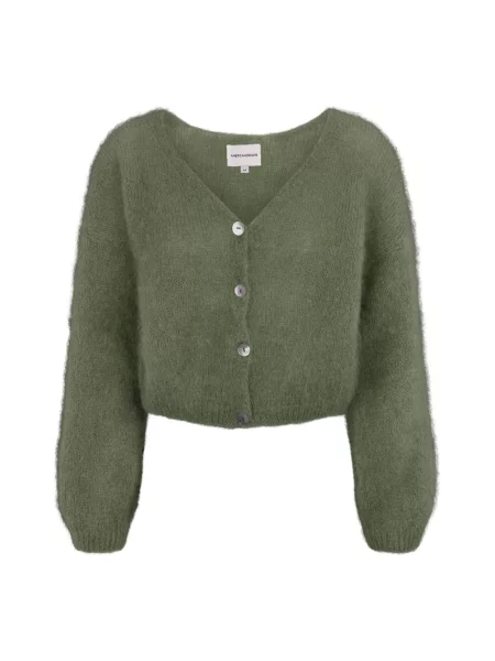 Kardigan Americandreams wełniany zielony