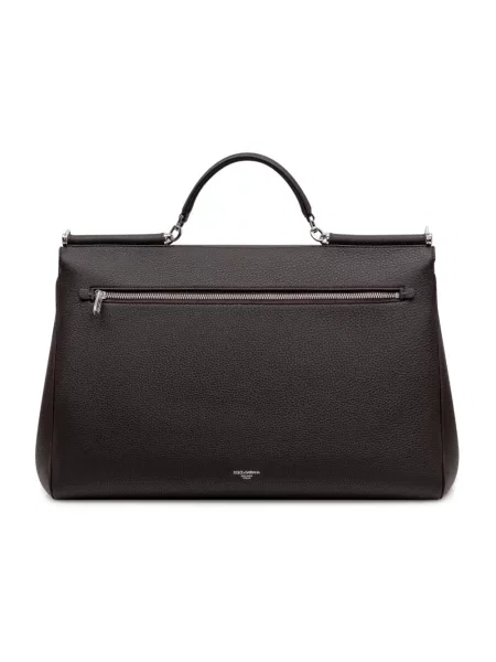 Torba Dolce And Gabbana skórzana brązowa
