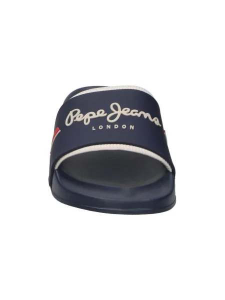 Pepe Jeans Papucs SLIDER tengerészkék / greige piros