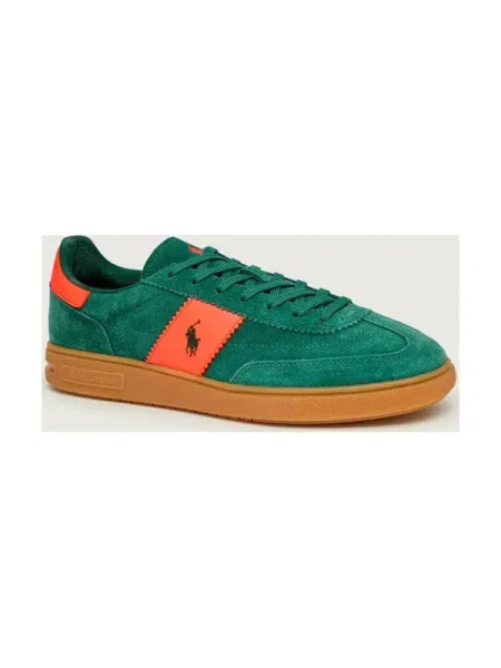 POLO RALPH LAUREN Sneakers BEDFORD | piele întoarsă verde