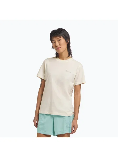 Tricou pentru femei Jack Wolfskin esențial alb