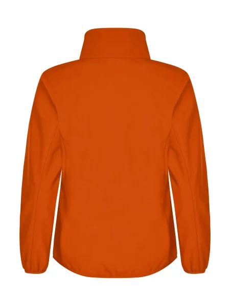 Clique Classic Softshell Kurtka z recyklingowanego – Blood pomarańczowa