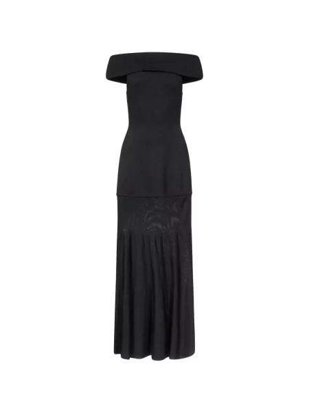Rochie maxi Fforme cu umerii deschiși negru
