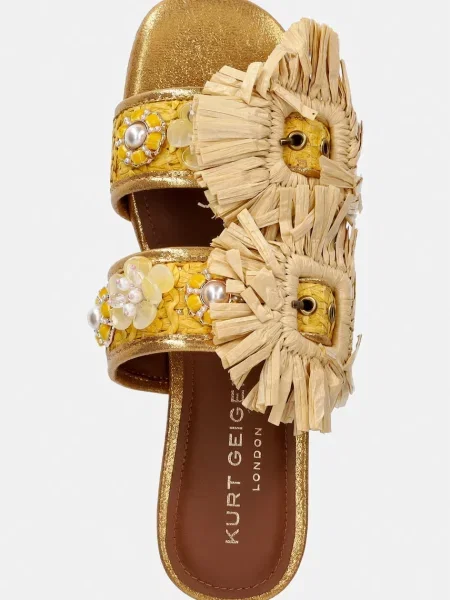 Шлепанцы Kurt Geiger London без каблука с пряжкой