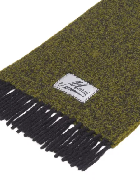 Fular Marni cu franjuri verde