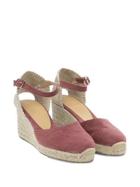 Espadrile Castaner cu pană roz