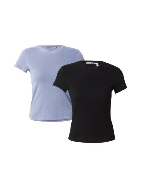 WEEKDAY Tričko Carla nebeská modř černá