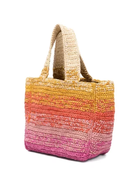 Geantă shopper Manebi tricotate galben