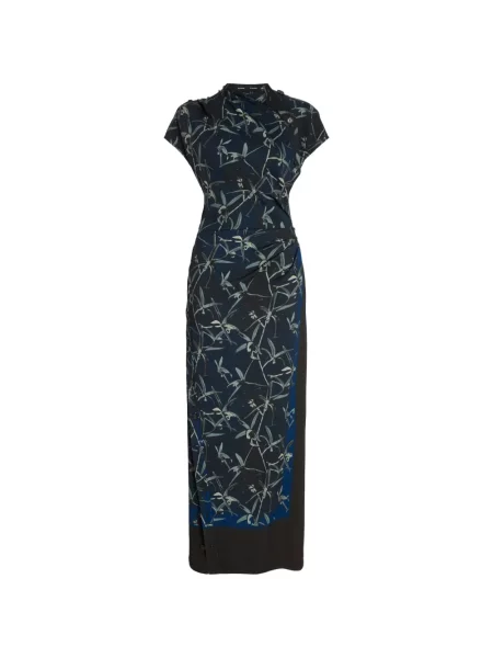 Rochie Proenza Schouler cu imagine stretch albastru