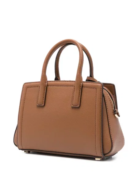 Kožna kožna torba Michael Michael Kors smeđa