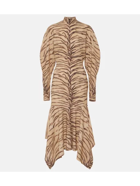 Rochie midi Stella Mccartney din jerseu până la genunchi de costum alb