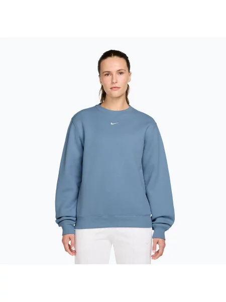 Bluză pentru femei Nike Studio Fleece work blue/sail albastru