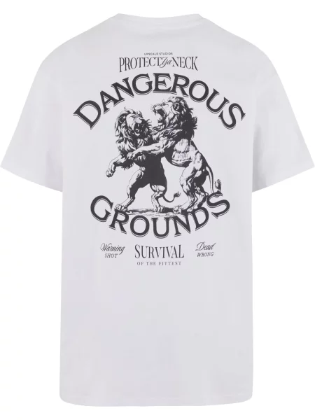 MT Upscale Póló Dangerous Grounds fekete fehér