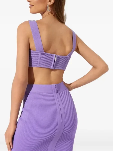 Top Hervé Léger violet