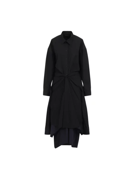 Sukienka koszulowa Balenciaga czarna