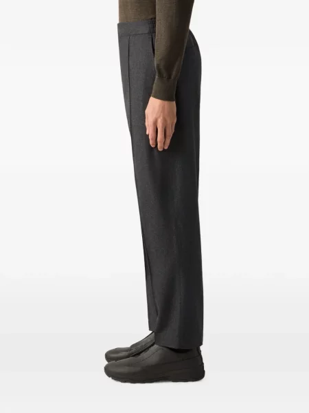 Pantaloni Zegna de lână gri