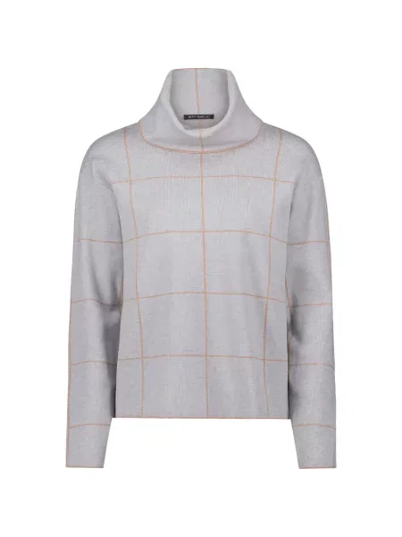 Sweter Betty Barclay w kratkę szary