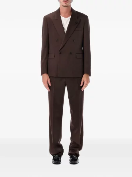 Costum Lardini cu două rânduri de nasturi maro