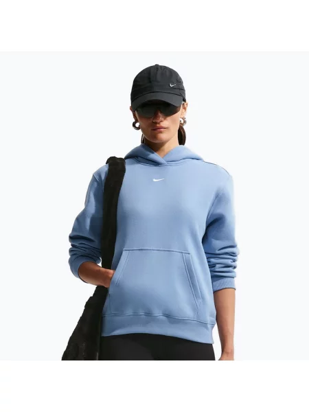 Bluză pentru femei Nike Studio Fleece work blue/sail albastru