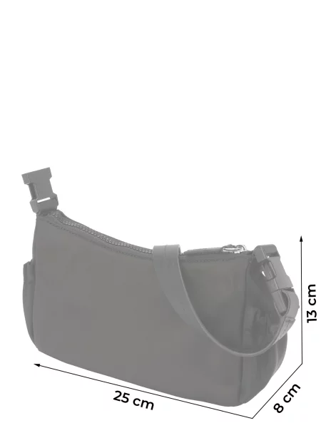 Ročna torba HUGO Shoulder Črna bel