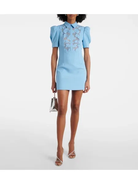 Rochie Rebecca Vallance din dantelă albastru