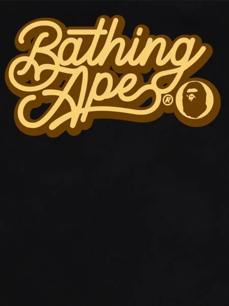 Tricou A Bathing Ape® cu imagine negru