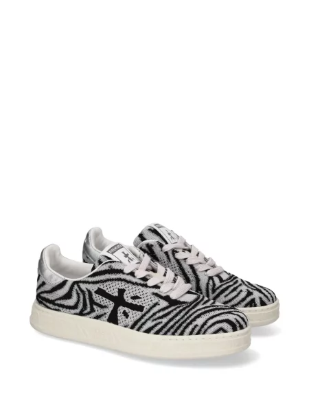 Sneakerși Premiata cu imagine cu model zebră gri