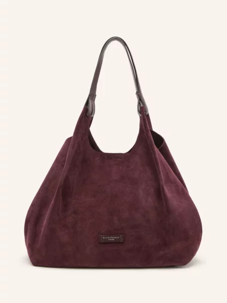 Shopperka Gianni Chiarini skórzana fioletowa