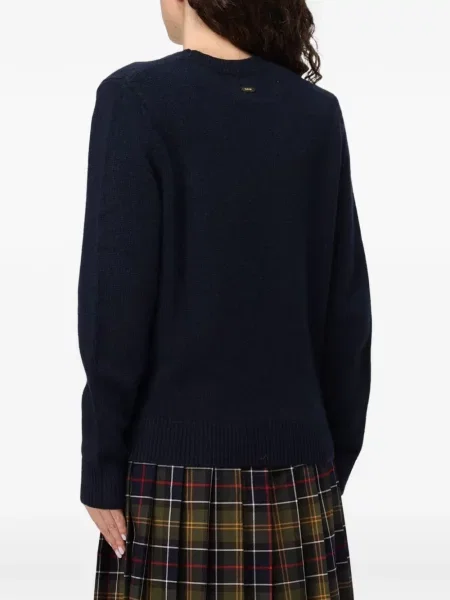Pulover Barbour cu decolteu rotund albastru