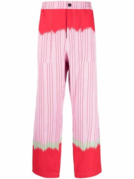 Pantaloni cu picior drept Henrik Vibskov roșu