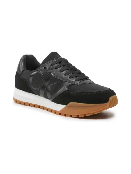 Sneakersy Calvin Klein zamszowe czarne