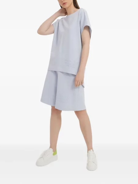 Шорти Emporio Armani бродирани синьо