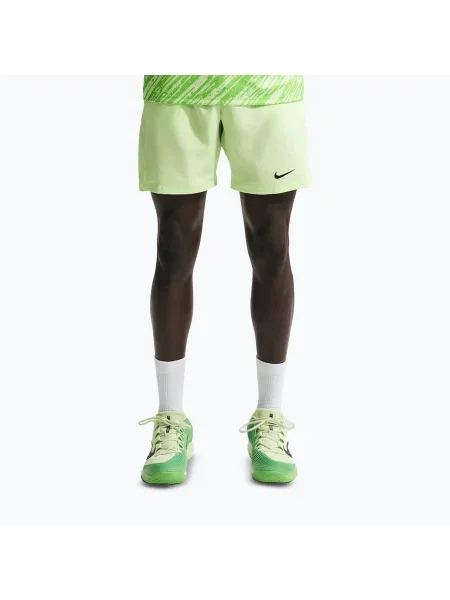 Тенісні шорти Nike Court Dri-Fit Victory 7" light liquid lime/black чорні