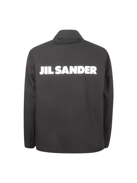 Kurtka koszulowa Jil Sander z długim rękawem czarna