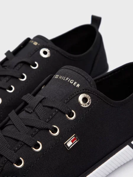 Кеды Tommy Hilfiger из канваса черные