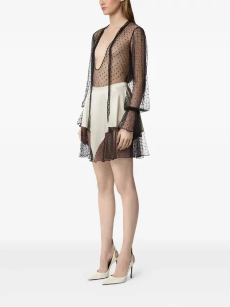 Fusta mini Nina Ricci din satin